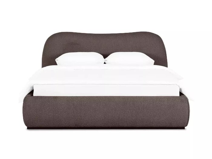 Кровать Patti 160х200 коричнево-серого цвета без подъемного механизма - купить Кровати для спальни по цене 100980.0