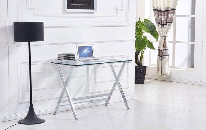 Письменный стол Serena со стеклянной столешницей  - купить Письменные столы по цене 15600.0