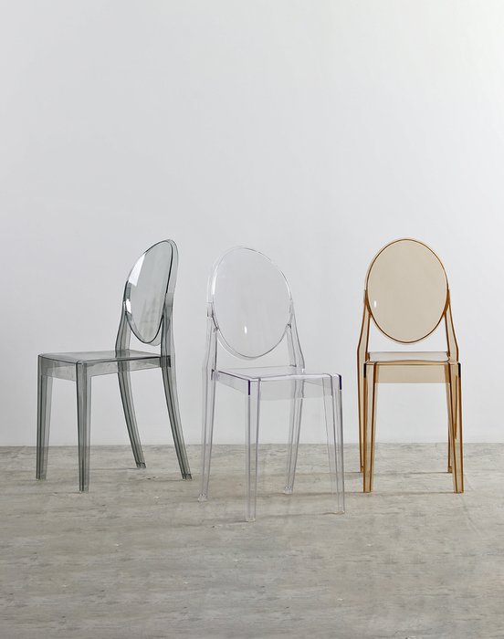 Стул Victoria Ghost янтарного цвета - лучшие Обеденные стулья в INMYROOM