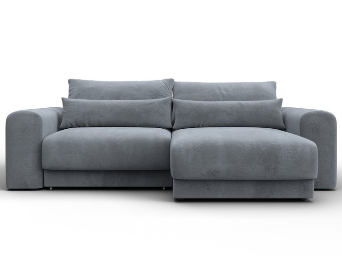 Угловой диван-кровать Лига-056 серого цвета - купить Угловые диваны по цене 92990 Угловой диван-кровать Лига-056 серого цвета - купить Угловые диваны по цене 92990