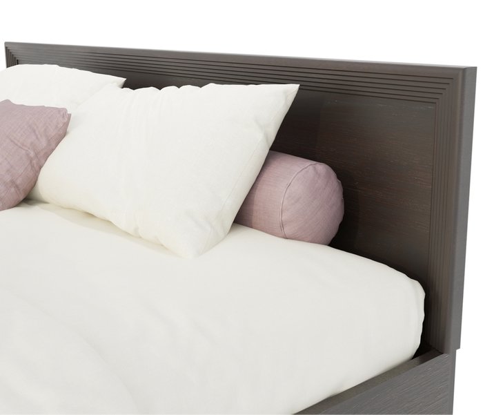 Кровать Адель 180х200 темно-коричневого цвета с ортопедическим матрасом - купить Кровати для спальни по цене 31800.0