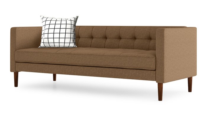 Диван Рио 2 коричневого цвета - лучшие Прямые диваны в INMYROOM