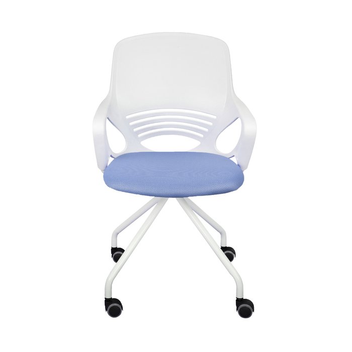 Кресло поворотное Indigo бело-синего цвета - купить Офисные кресла по цене 6800.0