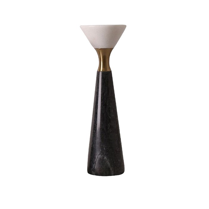 Декоративный подсвечник Black & White Candleholder черного цвета