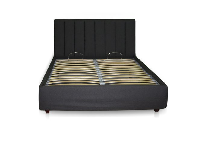 Кровать Клэр 160х200 черного цвета с подъемным механизмом