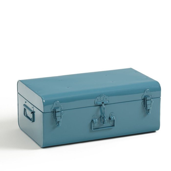 Сундук-чемодан Masa из металла синего цвета