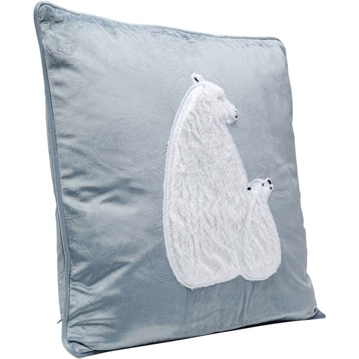 Подушка Polar Bear серого цвета - купить Декоративные подушки по цене 9360.0