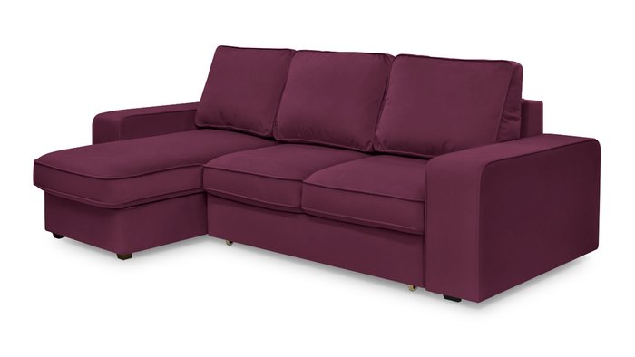 Угловой диван-кровать Монако фиолетового цвета