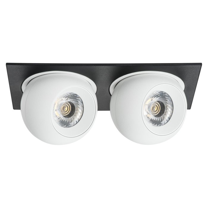 Светильник INTERO LED 9W*2 850LM*2 24G ЧЕРНЫЙ/БЕЛЫЙ 4000K (217527+217064+217064) - лучшие Встраиваемые споты в INMYROOM Светильник INTERO LED 9W*2 850LM*2 24G ЧЕРНЫЙ/БЕЛЫЙ 4000K (217527+217064+217064) - лучшие Встраиваемые споты в INMYROOM