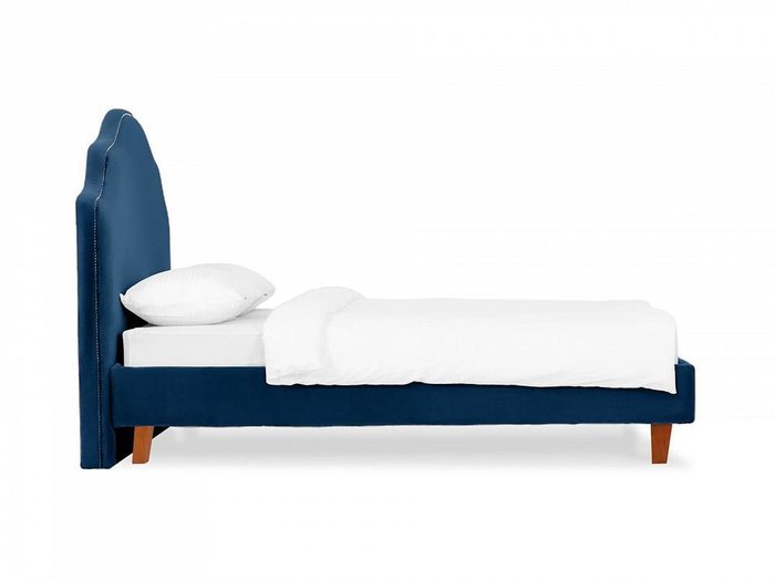Кровать Queen II Victoria L 160х200 темно-синего цвета  - лучшие Кровати для спальни в INMYROOM