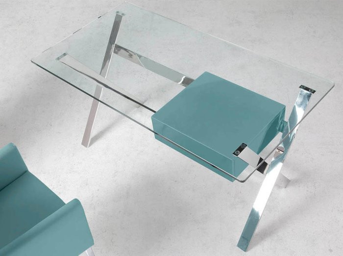 Письменный стол со стеклянной столешницей  - купить Письменные столы по цене 90990.0