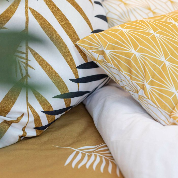 Пододеяльник Blanc Foliage 140х220 белого цвета - лучшие Пододеяльники в INMYROOM