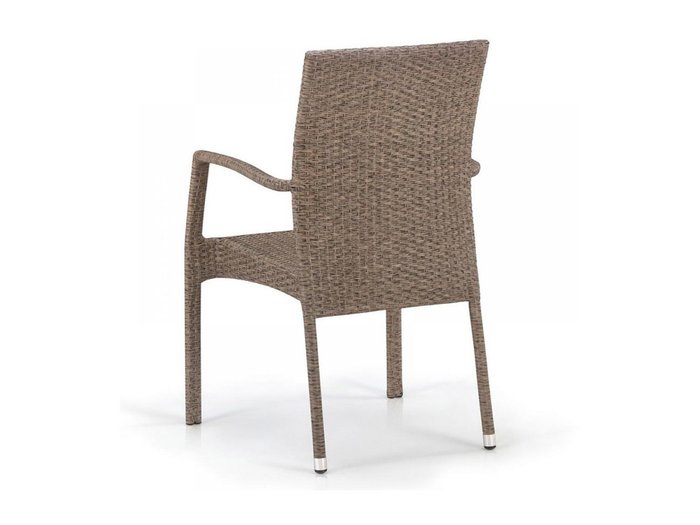 Стул плетеный из полиротанга светло-коричневого цвета - купить Садовые стулья по цене 5990.0