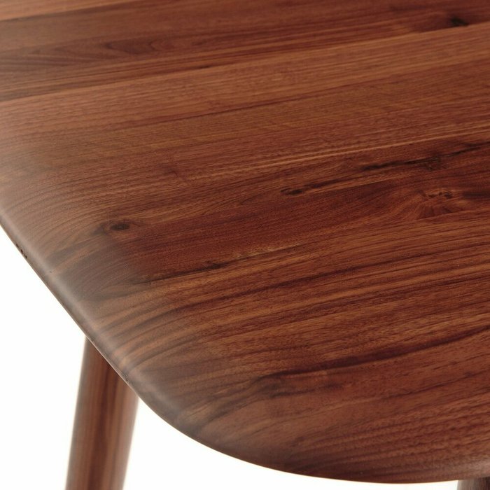 Стол обеденный из массива орехового дерева Como коричневого цвета - лучшие Обеденные столы в INMYROOM