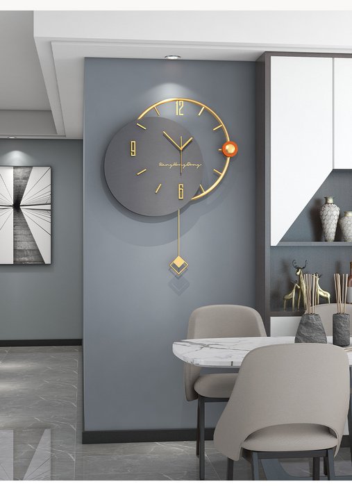 Часы настенные декоративные серого цвета - купить Часы по цене 9456.0