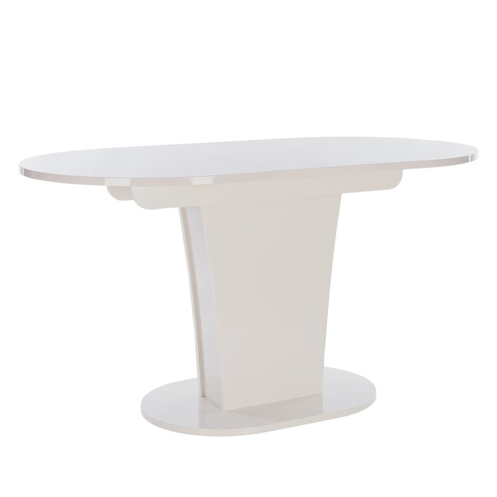 Раздвижной обеденный стол Флер кремового цвета - лучшие Обеденные столы в INMYROOM