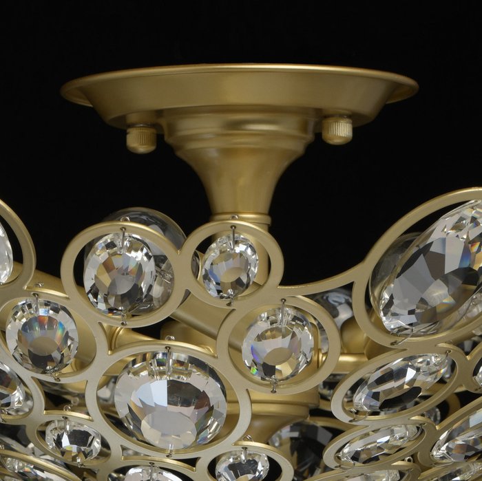 Потолочная люстра Лаура с хрустальными вставками - лучшие Потолочные люстры в INMYROOM