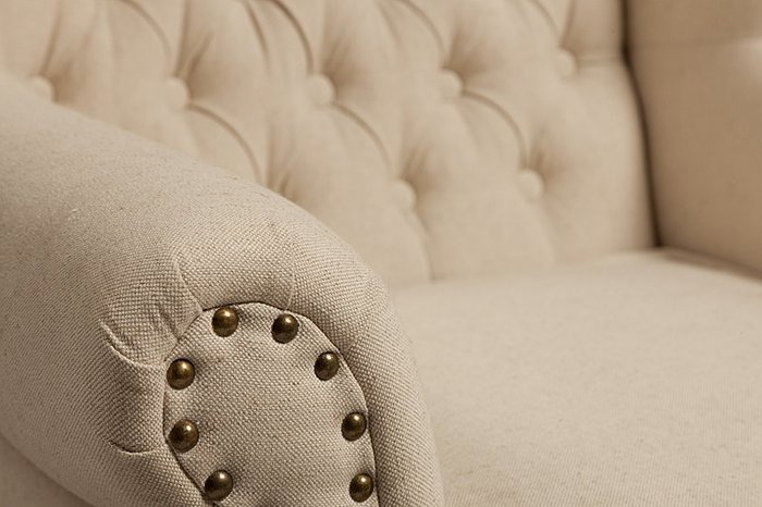 Кресло French Provincial Armchair Белый Лен - купить Интерьерные кресла по цене 134000.0
