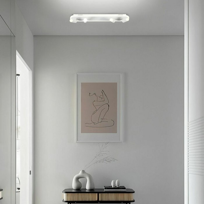 Потолочный светодиодный светильник 90268/4 белый Strake - лучшие Накладные споты в INMYROOM