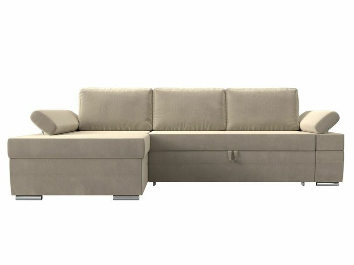 Угловой диван-кровать Канкун бежевого цвета левый угол - купить Угловые диваны по цене 69999.0