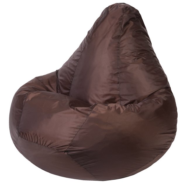Кресло-мешок Груша 2XL в обивки из ткани оксфорд коричневого цвета