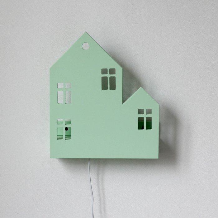 Светильник-домик "Lyon"  зеленый