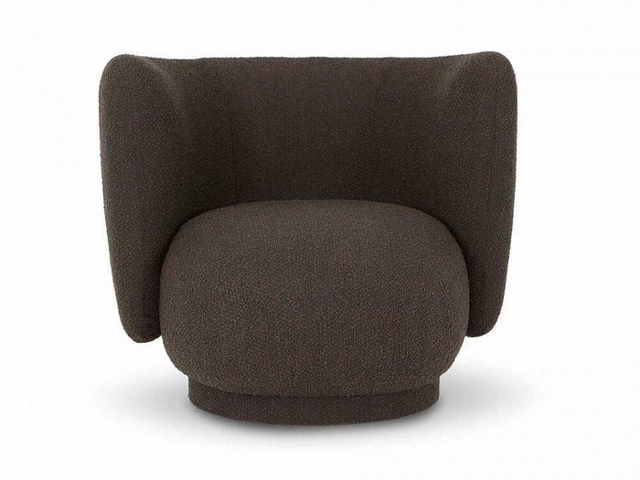 Кресло Lucca темно-коричневого цвета - купить Интерьерные кресла по цене 50040.0