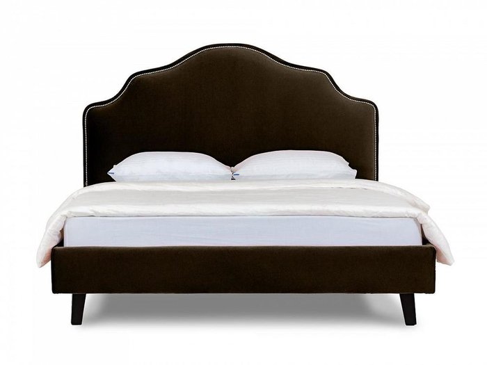 Кровать Queen Victoria темно-коричневого цвета 160х200 - купить Кровати для спальни по цене 44080.0