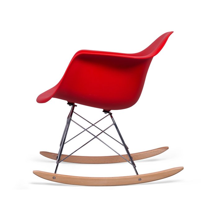Стул-качалка Ravel Pompage красного цвета - лучшие Обеденные стулья в INMYROOM
