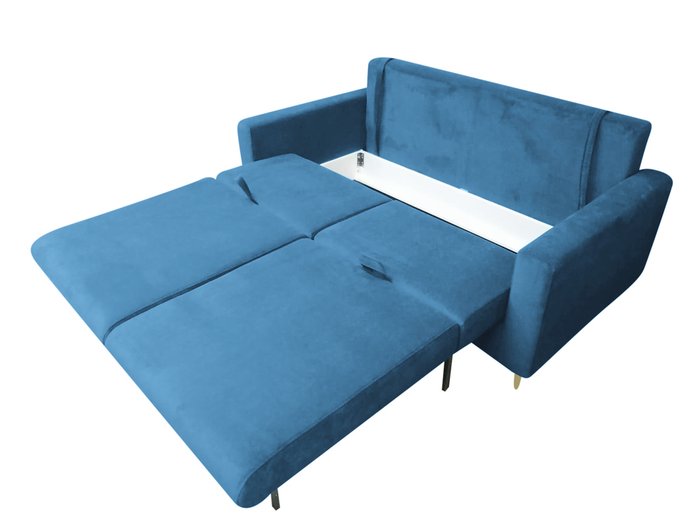 Диван-кровать Рич голубого цвета - купить Прямые диваны по цене 84570.0