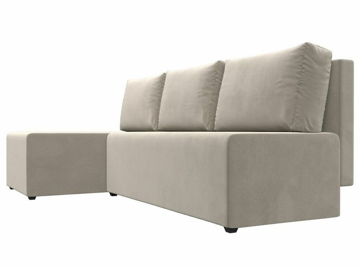 Угловой диван-кровать Поло бежевого цвета левый угол - лучшие Угловые диваны в INMYROOM