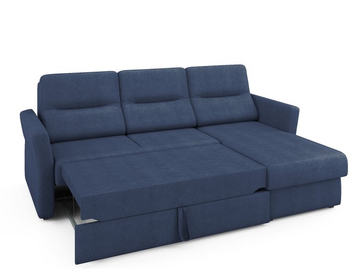 Угловой раскладной диван Sonny  правый синего цвета - купить Угловые диваны по цене 91800.0