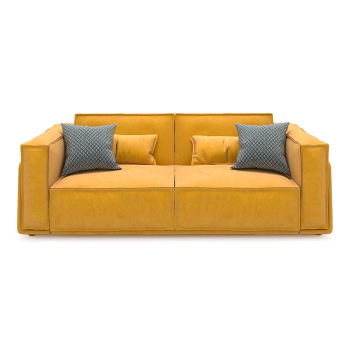 Диван-кровать Vento light long двухместный желтого цвета