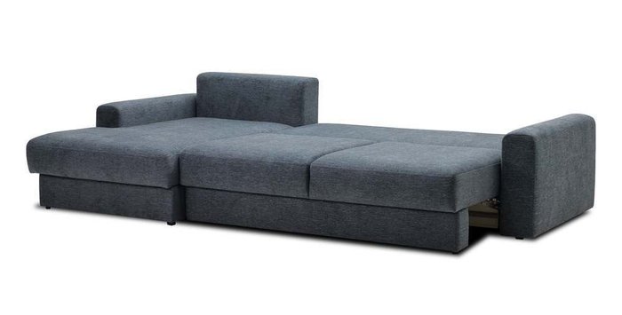 Угловой диван-кровать Вегас синего цвета - лучшие Угловые диваны в INMYROOM