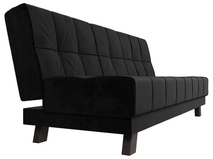 Прямой диван-кровать Винсент черного цвета - лучшие Прямые диваны в INMYROOM