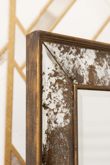 Зеркало настенное Palermo в раме серо-коричневого цвета - лучшие Настенные зеркала в INMYROOM