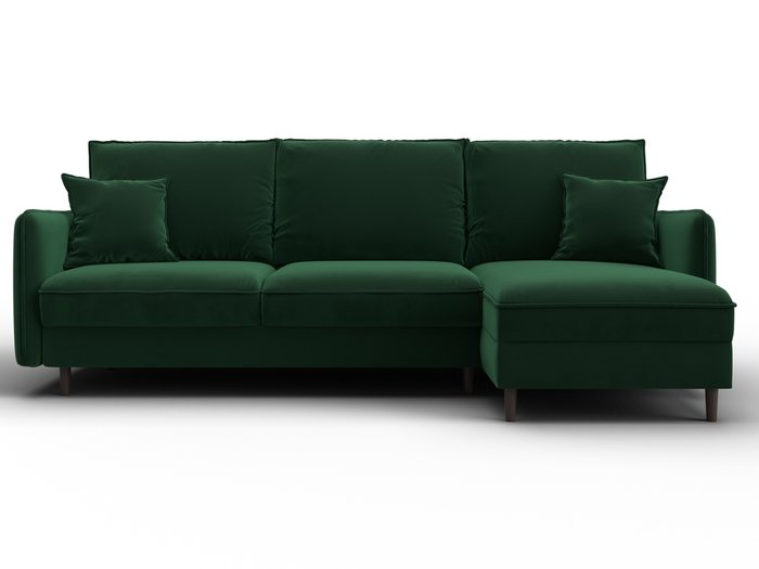 Угловой диван-кровать Лига-064 зеленого цвета - купить Угловые диваны по цене 93990 Угловой диван-кровать Лига-064 зеленого цвета - купить Угловые диваны по цене 93990