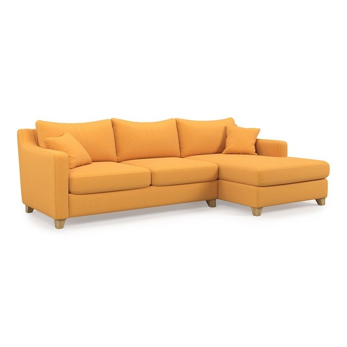 Угловой диван-кровать Mendini MTR желтого цвета