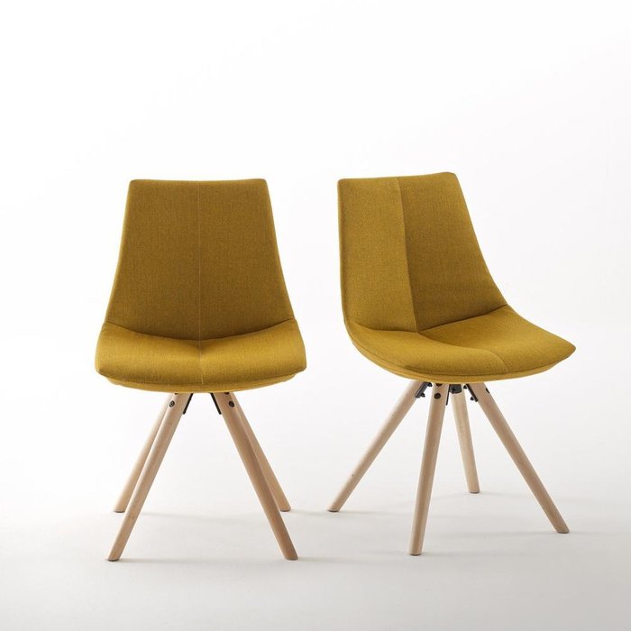 Комплект из двух стульев Asting желтого цвета