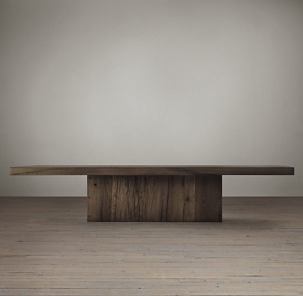 Кофейный столик Reclaimed Russian oak plinth большой Кофейный столик Reclaimed Russian oak plinth большой