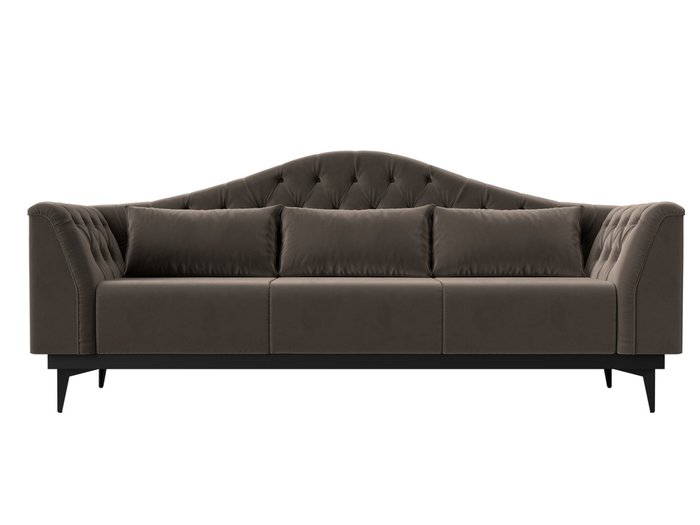 Прямой диван-кровать Флорида коричневого цвета - купить Прямые диваны по цене 54999.0