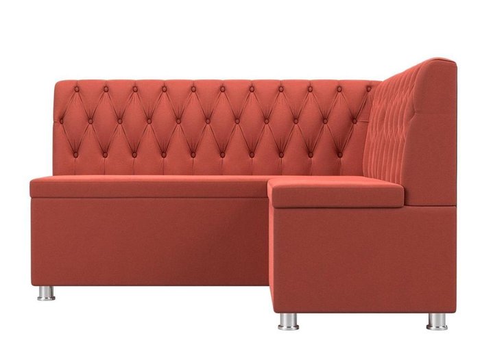 Кухонный угловой диван Мирта кораллового цвета - купить Угловые диваны по цене 32990.0