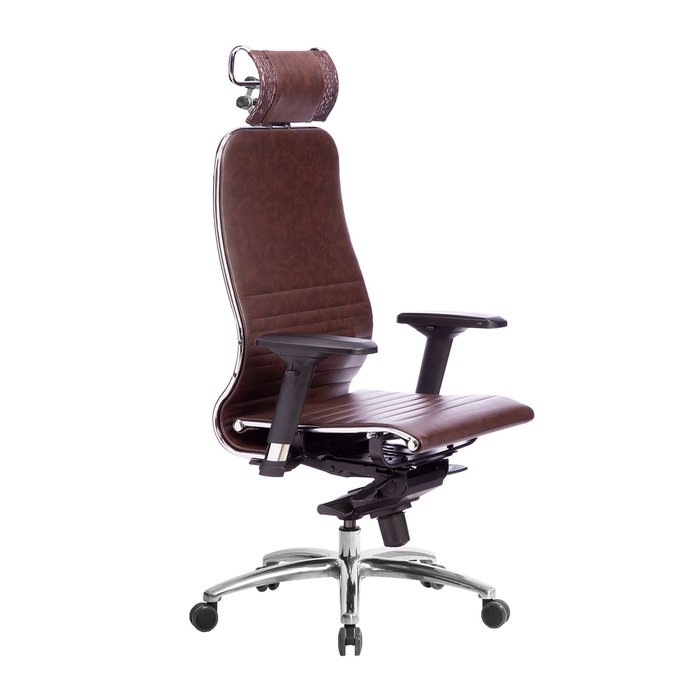 Кресло офисное Samurai темно-коричневого цвета  - купить Офисные кресла по цене 23879.0