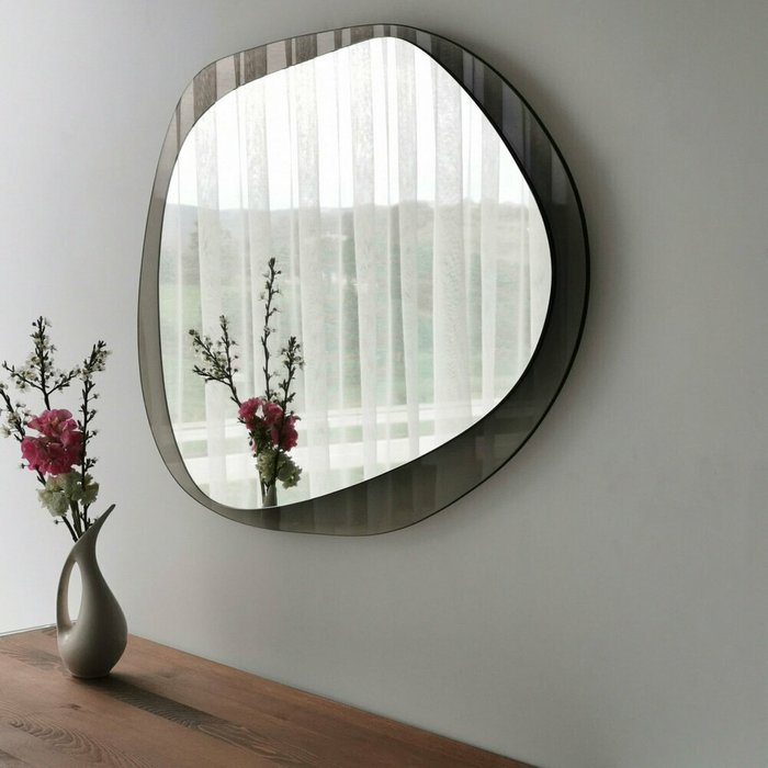 Настенное зеркало 75x55 с основанием из закаленного стекла - лучшие Настенные зеркала в INMYROOM