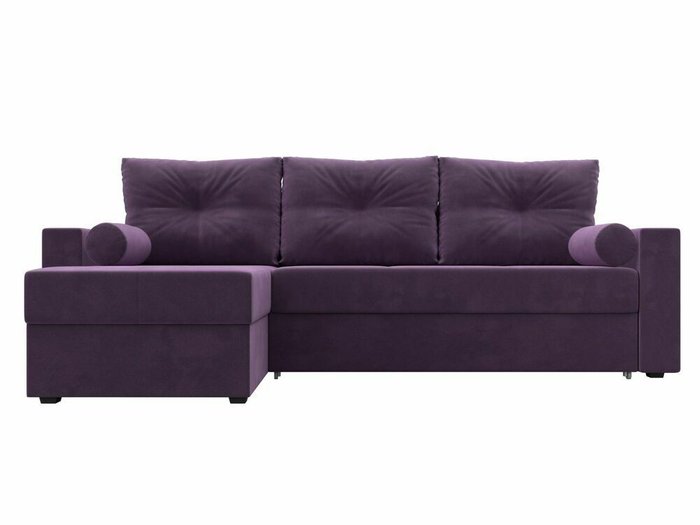 Угловой диван-кровать Верона сиреневого цвета левый угол - купить Угловые диваны по цене 44999.0