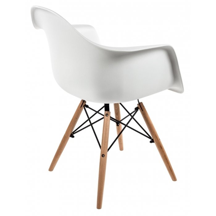 Белый стул с ножками из массива бука - лучшие Обеденные стулья в INMYROOM