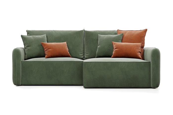 Диван-кровать угловой Портленд зеленого цвета - купить Угловые диваны по цене 56990.0