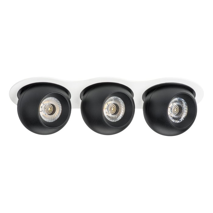 Светильник INTERO LED9W*3 850LM*3 24G БЕЛЫЙ/ЧЕРНЫЙ 4000K (217636+217074+217074+217074) - лучшие Встраиваемые споты в INMYROOM Светильник INTERO LED9W*3 850LM*3 24G БЕЛЫЙ/ЧЕРНЫЙ 4000K (217636+217074+217074+217074) - лучшие Встраиваемые споты в INMYROOM