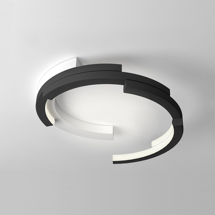 Потолочная люстра Vima S бело-черного цвета - купить Потолочные люстры по цене 24590.0