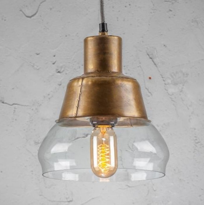 Светильник подвесной со стеклянным плафоном  - купить Подвесные светильники по цене 5200.0